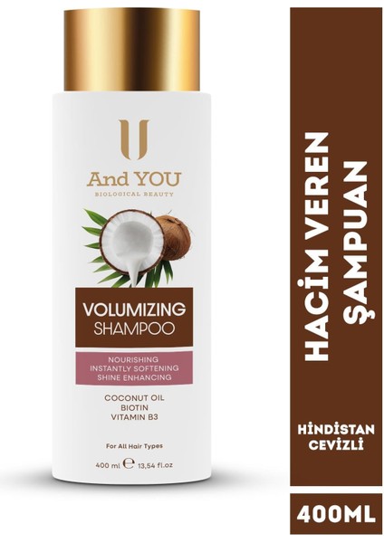 Volumızıng Hacim Veren Hindistan Cevizli Şampuan 400 ml