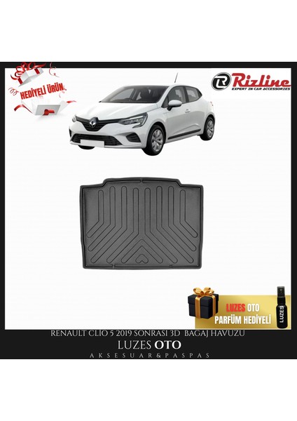 Renault Clio 5 Hb 3D Bagaj Havuzu 2024 Model Uyumlu