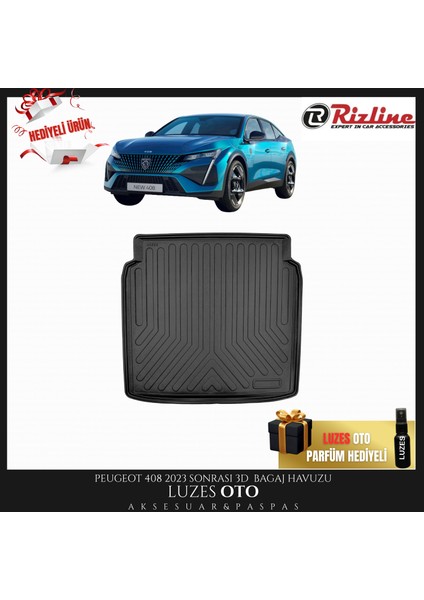 Peugeot 408 3D Bagaj Havuzu 2023 Model Uyumlu