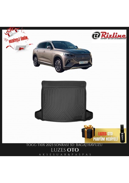 Togg T10X 3D Bagaj Havuzu 2023 Model Uyumlu