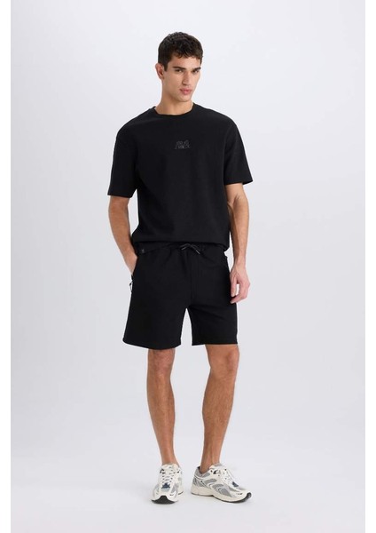 Erkek Penye Şort B8792AX/BK81 Black