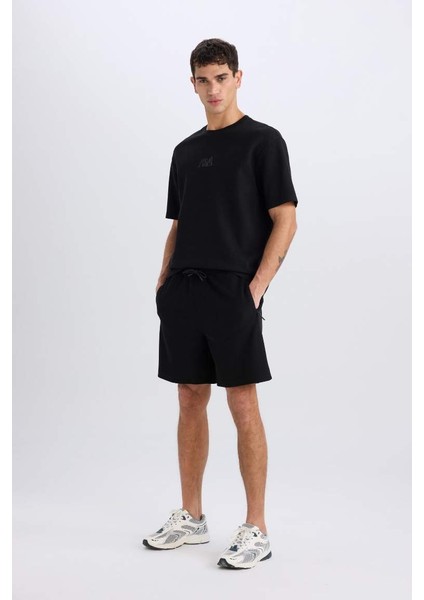 Erkek Penye Şort B8792AX/BK81 Black