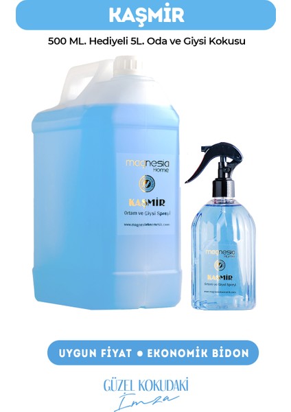 Magnesia Kaşmir Parfüm Sprey Oto,ortam ve Tekstil Spreyi 5 Lt. Yüksek Kalıcılık
