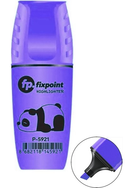 Mini Fosforlu Kalem 6 Renk 1 Paket Fixpoint Minik Küçük Fosforlu Işaret Kalemi 5 mm Canlı Renkler Okul Öğrenci Büro Ofis