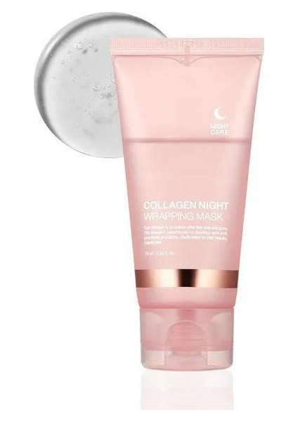 Hydrolyzed Collagen Gece Maskesi - Kolajen Takviyeli Cilt Bakım Maskesi 75ML