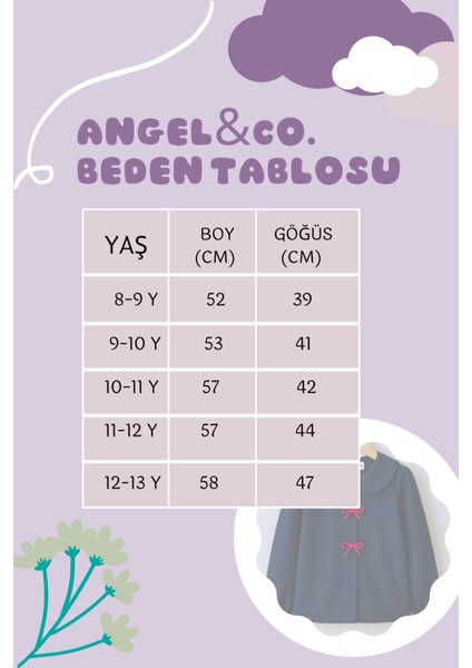 Kız Çocuk Pembe Fiyonklu Lacivert Poplin Gömlek
