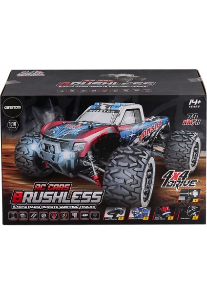 866-1602 Kumandalı 1:16 70 Km/h Brusless Araba 4x4 indirimleri