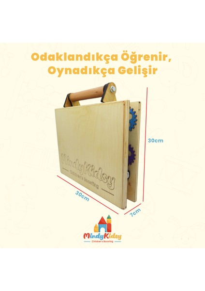 Montessori Aktivite ve Öğrenme Çantası Eğitici ve Geliştirici Ahşap Oyuncak Panosu indirimleri