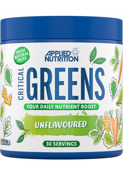 Critical Greens Detox Powder Superfood Gut Health Immune Support Vegan 30 Servis