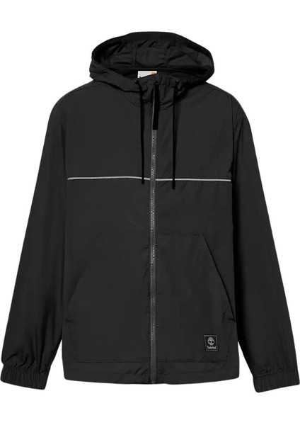 Windbreaker Full-Zip Jacket Siyah Erkek Ceket