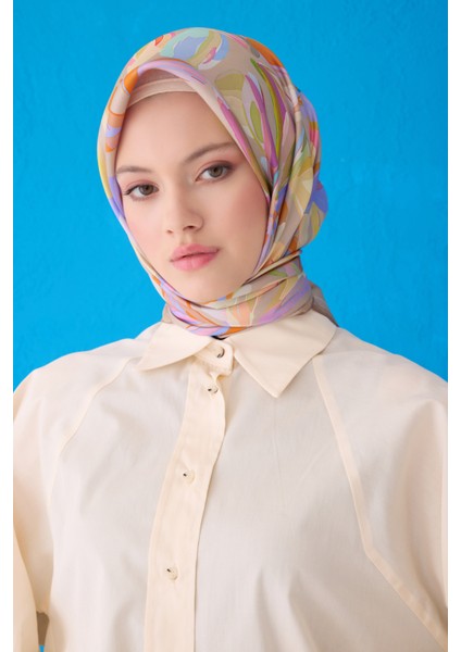 Saf Ipek Eşarp 4107D (Twill Ipek)