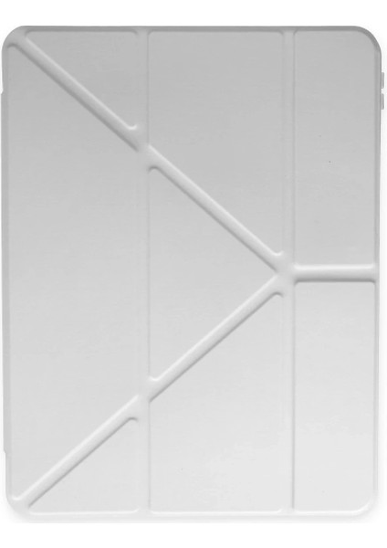 Ipad 10.2 (8.nesil) Kılıf Kalemlikli Mars Tablet Kılıfı - Gri Ynsmr