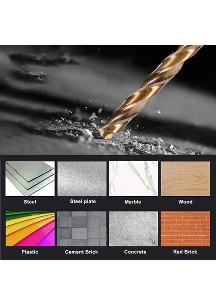 Beton Matkap Ucu Seti- Çelik Beton Metal Ahşap Matkap 13 Lü Set 721729