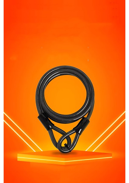 Çelik Örgü Kablo Kilit 12MM 120 cm Bisiklet Kilidi Motosiklet Kilidi Eşya Garaj Kilidi 721730