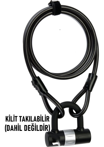 Çelik Örgü Kablo Kilit 12MM 120 cm Bisiklet Kilidi Motosiklet Kilidi Eşya Garaj Kilidi 721730 modelleri