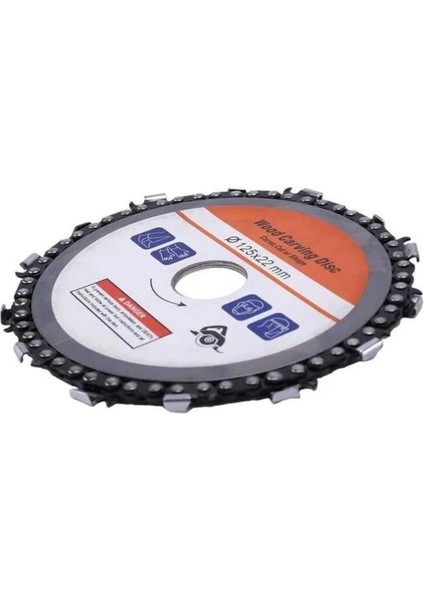 Profesyonel Ahşap Oymacılığı Hassas Kesim Bıçağı 115X22MM Zincirli Kesme Diski Spiral Odun Testeres
