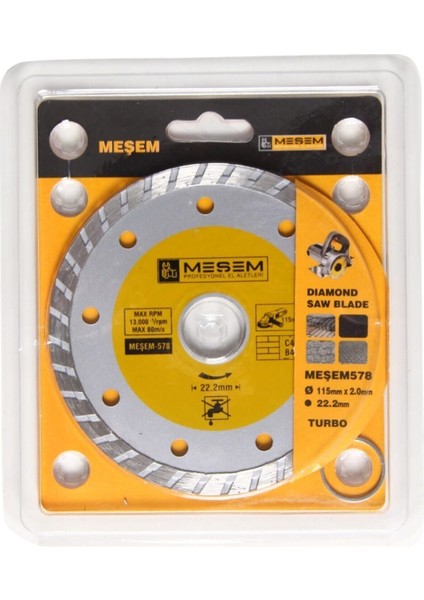 115 Lik Mermer Ahşap Granit Demir Fayans Kesme Disk Seti modelleri