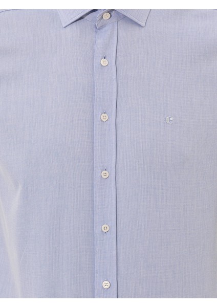 Erkek Açık Mavi Slim Fit Uzun Kollu Basic Gömlek 50250818-VR003 modelleri