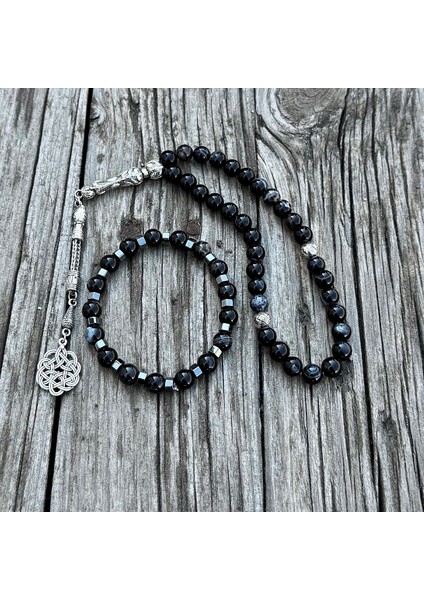 Kişiye Özel Garantili Kol Saati Doğal Taş Tespih ve Bileklik Çakmak Seti HBDK64 fırsatları