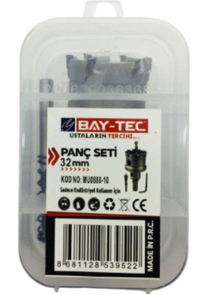 Bay-Tec MU0888-10 Tct Metal Delme Panç Seti Takımı 32MM modelleri