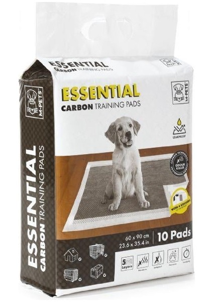 Essential Carbonlu Yapışkanlı Çiş Pedi 60X90 cm 10LU