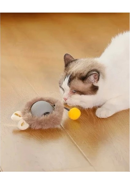 Tüylü Şarjlı Kedi Oyuncağı