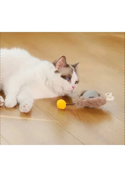 Tüylü Şarjlı Kedi Oyuncağı