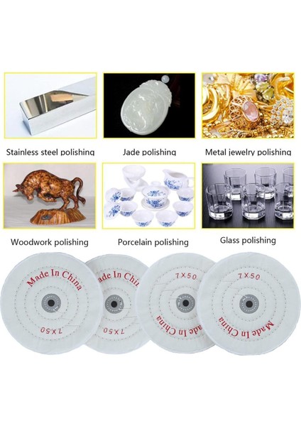 Pamuklu Parlatma Diski Tekerlek Polish Ped Metal Ahşap Takı Taşlama Cilalama Için Parlatma Polisaj fırsatları
