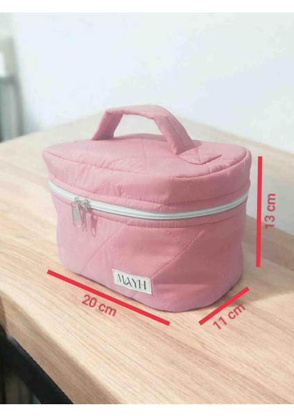 Pembe Organizer - Makyaj Çantası