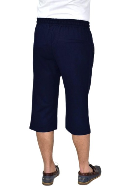 Erkek Büyük Beden Rahat Kesim Düz Paça Likralı Kumaş Kapri BGL-ST04617 fırsatları