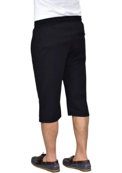 Erkek Büyük Beden Rahat Kesim Düz Paça Likralı Kumaş Kapri BGL-ST04617 indirimleri