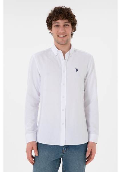 Erkek Beyaz Gömlek Basic 50296777-VR013