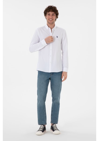 Erkek Beyaz Gömlek Basic 50296777-VR013 indirimleri