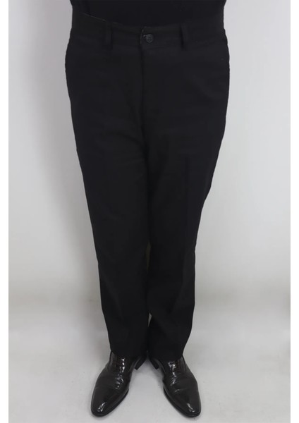 Fistan Store Erkek Klasik Kesim Rahat Kalıp Boru Paça Yandan Cepli Yazlık Keten Pantolon