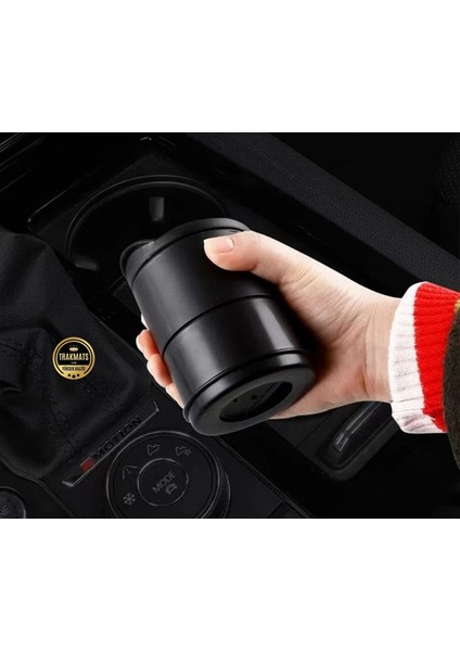 Audi Q3 2019-2020-2021-2022-2023-2024-2025 Oto Mavi Işıklı Kapaklı Küllük Bardaklık Kumbara