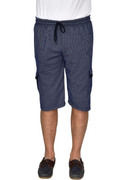 Erkek Kargo Cepli Likralı Kuş Gözü Kumaş Kapri BGL-ST04620 modelleri