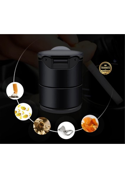 Fiat 500 C 2007-2008-2009-2010-2011-2012 Oto Mavi Işıklı Kapaklı Küllük Bardaklık Kumbara indirimleri