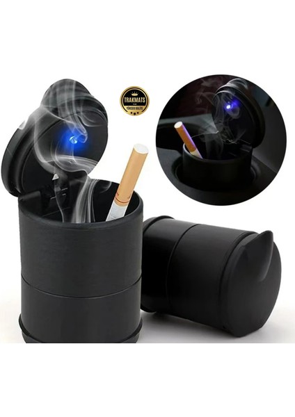 Renault Scenic 3 2009-2010-2011-2012-2013-2014-2015-2016-2017-2018-2019 Oto Mavi Işıklı Kapaklı Küllük Bardaklık Kumbara