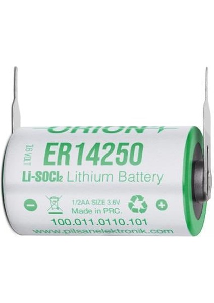 Kampanya Estevia Orion ER14250 H 1/2AA 3.6V 1200MAH Kisa Boy Puntali Li̇tyum Pi̇l (4172) Yeni!!!