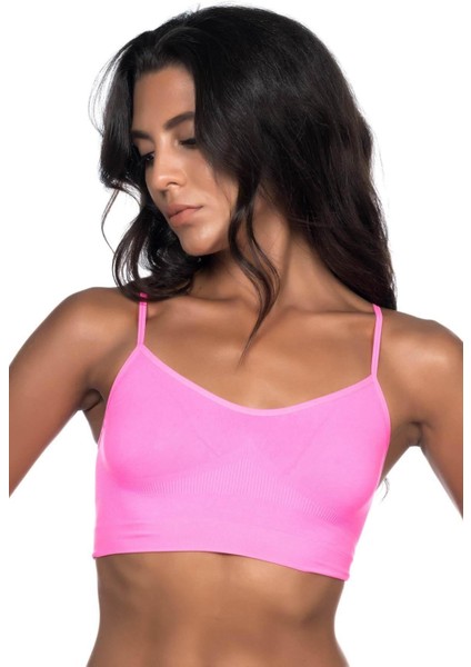 Kampanya Estevia Neon Fuşya Mı 4003 Soft Ip Askı Büstiyer Yeni!!!