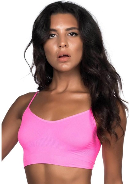 Kampanya Estevia Neon Fuşya Mı 4003 Soft Ip Askı Büstiyer Yeni!!!