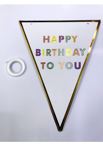 Happy Birthday To You Flama Bayrak Süsü