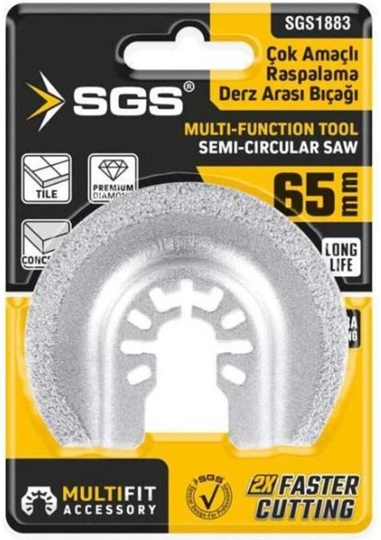 1883 Multı-Tools Kesici ve Raspalama Derz Arası Temizleme Elmas 65MM