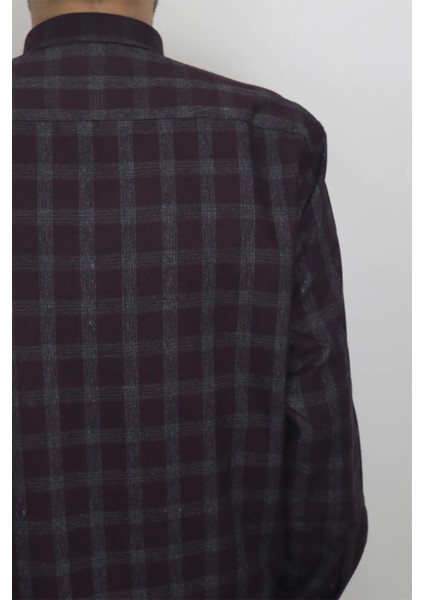 Fistan Store Erkek Ekose Kareli Klasik Kesim Rahat Kalıp Tek Cepli Kışlık Kaşmir Gömlek fırsatları