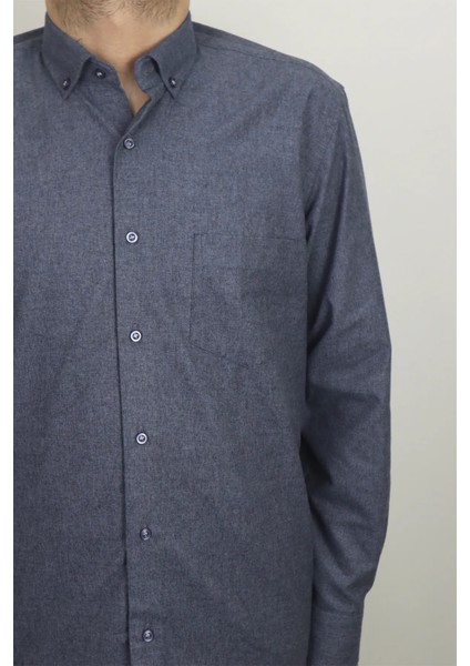 Fistan Store Erkek Düz Klasik Kesim Rahat Kalıp Tek Cepli Kışlık Kaşmir Gömlek fiyatları