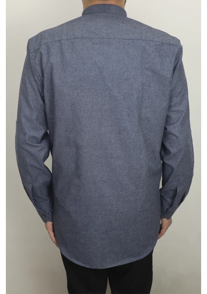 Fistan Store Erkek Düz Klasik Kesim Rahat Kalıp Tek Cepli Kışlık Kaşmir Gömlek modelleri