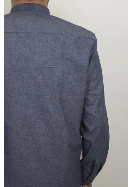 Fistan Store Erkek Düz Klasik Kesim Rahat Kalıp Tek Cepli Kışlık Kaşmir Gömlek fırsatları