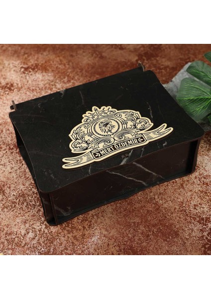 Ahşap Kutulu Kartal Desenli Isme Özel Taşlı ve 2'li Viski Kadehi Seti indirimleri