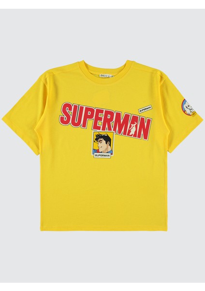Erkek Çocuk Tişört 10-13 Yaş Sarı