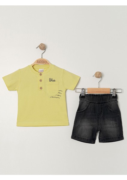 Erkek Bebek Takım 9-24 Ay Sarı